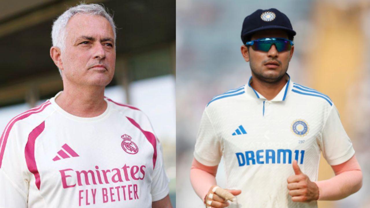 Jose Mourinho and Shubman Gill (File pic)